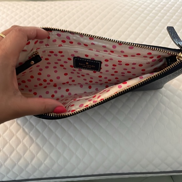 Gently used Kate spade navy blue shoulder bag purse - Picture 2 of 3
